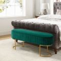 Skyrise- 3 Seater Luxury sofa sitting Stool With Metal Stand- sofa Chair Stool, customization. 