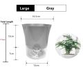 Transparent Plastic Self Watering Flowerpot Cotton Rope Automatic Suction Planter for Desk Garden Lazy Self-Absorbing Plants Pot. 