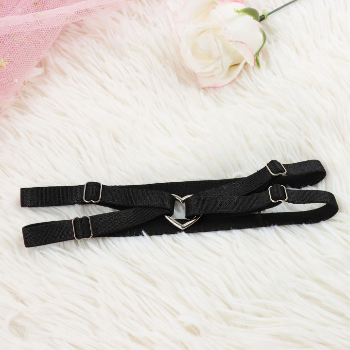 2PCS/1PCS%20Set%20Women%20%20Leg%20Strap,With%20Heart%20Shape%20Adjustable%20Elastic%20Thigh%20Strap,Pure%20Desire%20Cute%20Style%20Decoration%20Accessories%20-%20Image%207