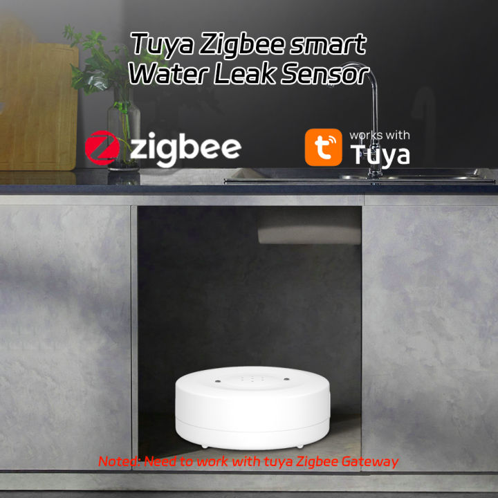 tuya Water leakage alarm ZigBee water running kitchen household water flooding sensing detector alarm water Immersion sensor