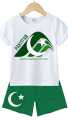 Independence Day Collection 1-5 Years Baba Half Sleeve Shirt With Shorts Blendid Kids Clothing. 