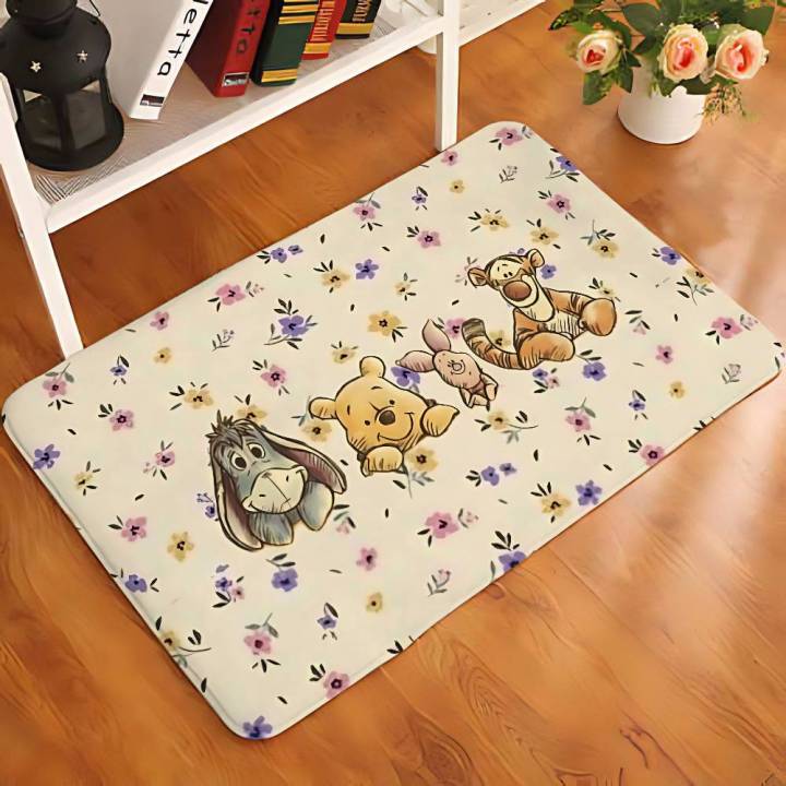Cute%20W-Winnie%20The%20P-PoohS%20Kawaii%20Carpet%20Bathroom%20Anti-slip%20Mat%20Door%20Mat%20Home%20Decoration%20Mat%20Entrance%20Door%20Mat%20Scratch-resistant%20-%20Image%202