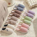 Cotton Slippers for Women in Autumn and Winter, New Indoor Home Soft Bottom, Anti Slip and Warm Plush Cotton Slippers for Women. 