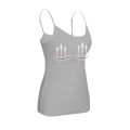 Women's Solid Color Fashion Simple Daily Vest With Chest Pad Four Seasons Basic Soft And Comfortable Versatile Camisole. 