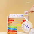 Wooden Counting Toy Abacus Montessori Education Math Toy Children Rainbow Counting Beads Addition Subtraction Operation Learning. 