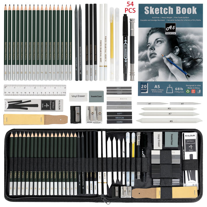 12/20/25/54/70 pcs Drawing Sketching Coloring Set Drawing Pencils ...