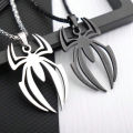 Spider Shape Cosplay Necklace Men Stainless Steel Pendant Chain Choker Jewelry Accessories Props .