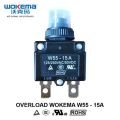 OVERLOAD - THERMAL CIRCUIT BREAKER WOKEMA 15 AMPERE - W55 SERIES. 