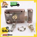 Main Gate Lock | Door Lock with 5 Keys | LT Rim Lock. 