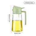 2in1 Oil Sprayer Glass Bottle for Cooking  Anti-leakage Olive Oil Storage Bottle for BBQ Air Fryer Salad Steak Kitchen Supplies. 