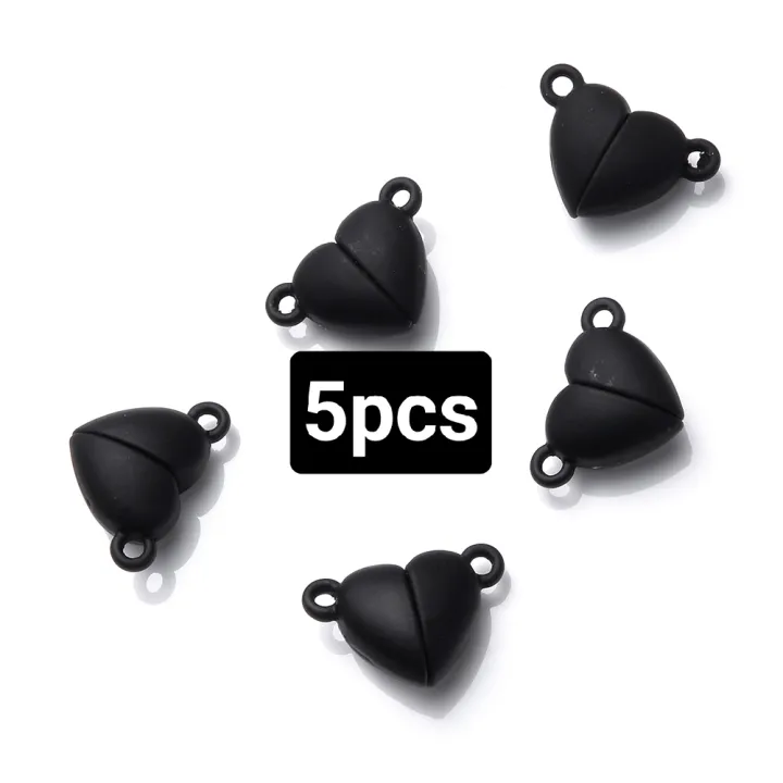 EXPRESS%20DEALS%20HUB%2010%20Pair%20Magnetic%20Clasps%20Heart%20Shaped%20Magnet%20Converter%20Jewelry%20Clasps%20Locking%20Clasps%20for%20DIY%20Bracelet%20Necklace%20Jewelry%20Making%20Silver%20gold%20black%20-%20Image%203
