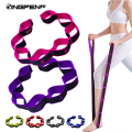 8 Section Style Dance Yoga Stretching Belt Pilates Fitness Tension Digital Elasticity Latin Elastic Stretch Resistance Band.