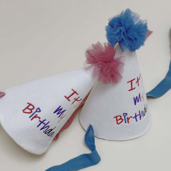 Kids%20Birthday%20Party%20Hat%20-%20Safe%20Soft%20Photo%20Prop%20Cap%20for%20Xmas%20Baby%20Shower,%20Adjustable%20Toddler%20Headband%20-%20Image%203