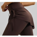 2026 Women Side Ruched Drawstring 2 in 1 Yoga Leggings High Rise Butt Lifting Slim Fit Squat Proof Workout Running Yoga Pants.