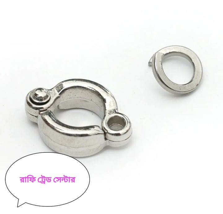 Only Leg Ring For Harness of Birds silver color-01 pc