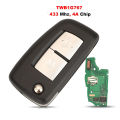 jingyuqin Flip Remote Key TWB1G767 433MHz PCF7961M 4A For Nissan Qashqai (J11E/J11R) Micra (K14FR) Pulsar (C13M) X-Trail  (T32). 