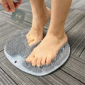 Shower Foot Scrubber Mat Back Washer Exfoliating Bath Wash Pad Wall Mounted Slip Suction Cups for Use in Cleaner Men and Women.