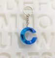 RESIN LETTER KEYCHAIN. 