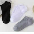 8 Pairs Women/Men Boat Socks Invisible Low Cut Silicone Non-slip Summer No-show Ankle Socks Solid Color Casual Breathable. 