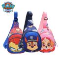 Paw Patrol Cartoon Chest Bag Kids Outdoor Cute Casual Shoulder Bag Small Anime Figure Chase Skye Dog Wasit with Zipper Gift. 