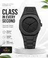 Arabic Dial Watch for Men Waterproof Quartz Wrist Watch Black Band Luxury Business Casual Fashion Watch 2025 Multiple Color. 