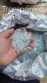 Transparent Fire glass for Resin art or Broken Crush Glass for Epoxy Resin work. 
