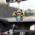 Acrylic Cute Shih Tzu Dog Car Interior, Holiday Decorations, Christmas Tree Decorations, Couple Gifts, Keychain. 