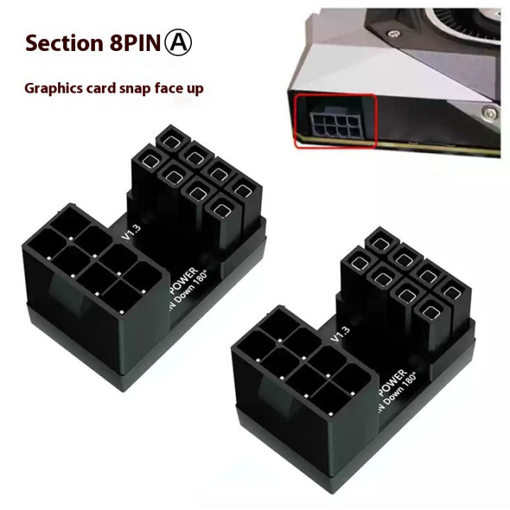 COOLCIRC%20180%C2%B0%20Rotating%20Elbow%20GPU%20PSU%20Steering%20PCI-E%20Graphics%20Card%20Power%20Supply%20Adapter%20Connector%20Rotating%20Wiring%20Artifact%20-%20Image%207