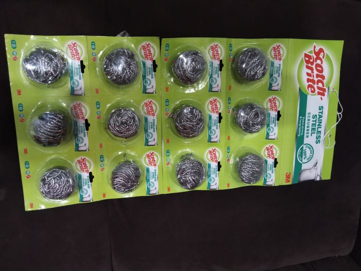 Scotch%20Brite%20Pack%20of%2012%20%20Stainless%20Steel%20Scrubber%20Extra%20Strong%20&%20Long%20Lasting%20100%25%20Stainless%20steel%20Rust%20free%20By%20Oceanic%20International%20-%20Image%203