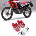 Red Foot Pegs Rest Footpegs for Yamaha TW200 PW50 PW80 Fit Honda CRF50 CRF70 KX65 KLX110 Pitbike Dirt Bike 50-160cc Motocross. 