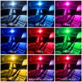 1PCS LED Touch Light Mini Wireless RGB Atmosphere Light USB Charging Auto Roof Ceiling Reading Lamp Car Interior Lighting 5V.