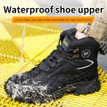 Construction Safety Shoes Men Waterproof Work Boots Anti-smash Steel Toe Shoes Puncture-Proof Indestructible Shoes Safety Shoes.