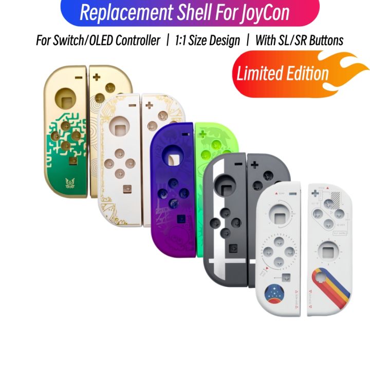 DIY Repair Kit For Switch Oled Replacement Shell Cover SL SR Buttons for Switch NS Joy Con Controller Housing Case Accessories