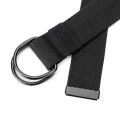 Tactical Canvas Men Belt High Quality Unisex Double D-Ring Buckle Waistband Casual Canvas Female Belt Fabric For Jeans. 