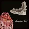 Trendy Embroidered Neckline Patch | Stylish Neck Lace Collar for Clothes, Dresses & Kurtis. 