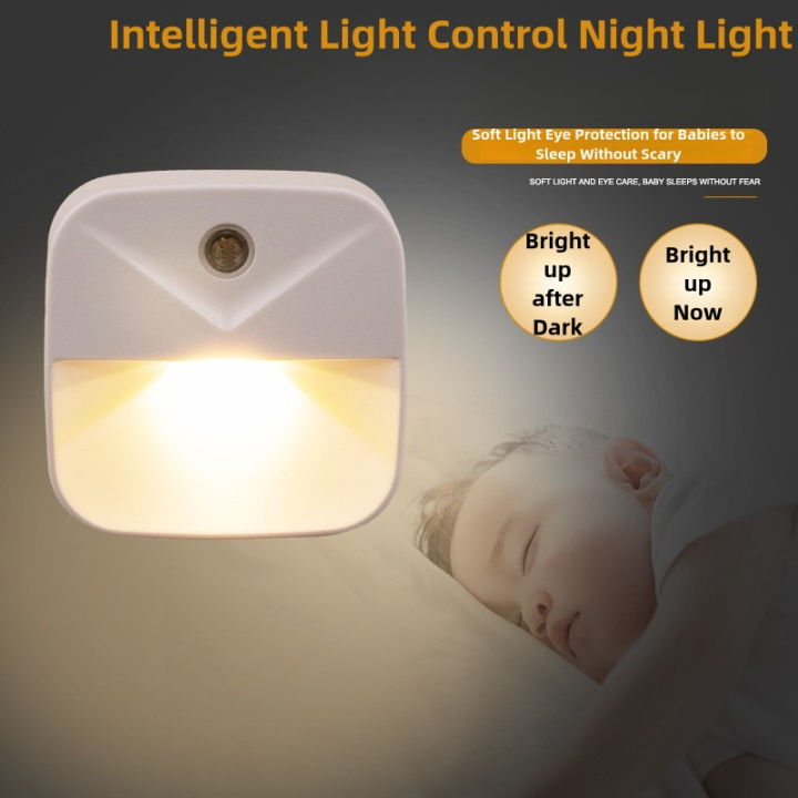 LED Night Light With Motion Sensor Light EU Plug Socket Lamps Children Night Lights Wireless Wall Bedside Bedroom Night Lamp