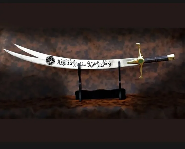 Decorations Handmade Zulfiqar stainless steel sword,home decor, Wall decor