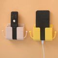 1PCS Wall Mounted Organizer Box Punch Free TV Remote Control Storage Mounted Phone Plug Wall Holder Charging Multifunction Hooks. 