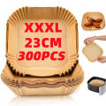 Large Hot Air fryer Baking Paper for Barbecue Plate Square Round Oven Pan Pad 16-23 cm AirFryer Oil-Proof Disposable Paper Liner. 