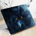 Vinyl Notebook Case Wolf Sticker, 2-Pack, Scratch Resistant DIY Art Case for Laptops - Easy to Paste.