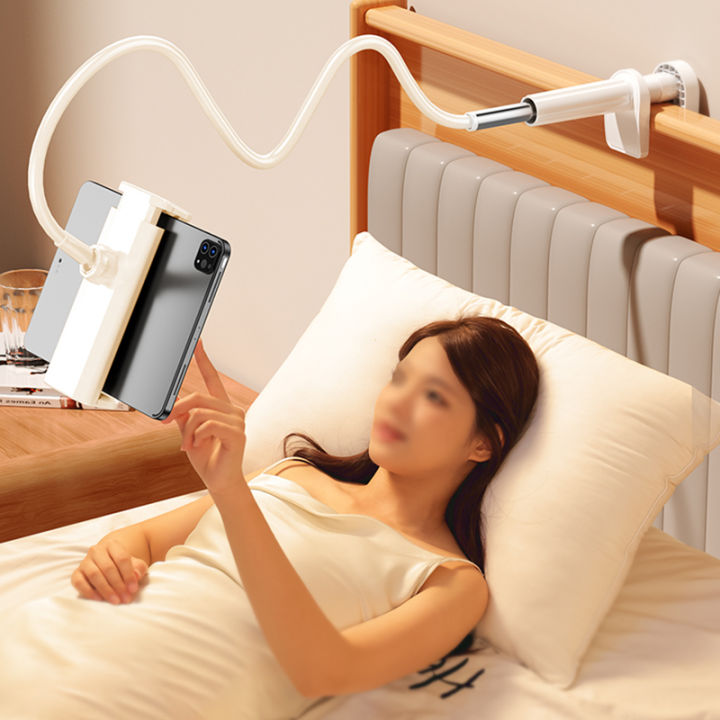 Gooseneck Tablet Holder With Flexible Arm 360 Clip Bed Support For 4 - 11 inches Phone Tablet Bracket For IPad Stand Accessories