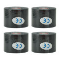1/2/4Pcs Black Sports Tape Muscle Kinesiology Elastic Knee Pain Relief Strain Patch Athletic Recovery Stickers Fitness Bandages. 