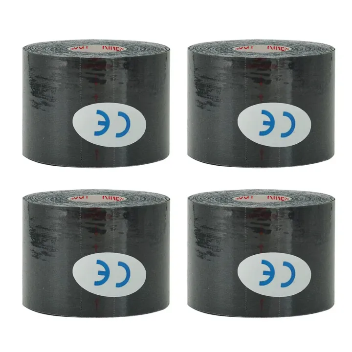 1/2/4Pcs%20Black%20Sports%20Tape%20Muscle%20Kinesiology%20Elastic%20Knee%20Pain%20Relief%20Strain%20Patch%20Athletic%20Recovery%20Stickers%20Fitness%20Bandages%20-%20Image%207