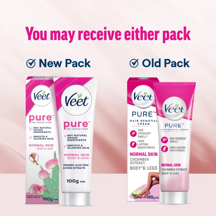 Veet%20100gm%20Normal%20Skin%20Hair%20Removal%20Cream%20for%20Body%20&%20Legs,%20Freshest%20Smell%20with%20With%20Organic%20Aelo%20Vera%20and%20Rose%20Extract,%20Dermatologically%20Tested%20-%20Image%202