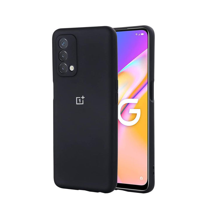 OnePlus Nord N200 5G Liquid Silicone Case Luxurious Shockproof Soft Back Cover with Brushed Inner Lining
