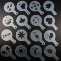 Latte Art Template, Coffee Decorating Tool, Beginner Barista Homemade Coffee Tool. 