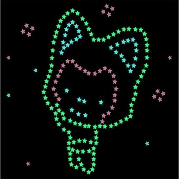 kids%20room%20decor%20Stars%20Luminous%20Fluorescent%20Plastic%20Wall%20Sticker%20for%20Kids%20Baby%20Room%20Bedroom%20Ceiling%20Home%20Decor%20-%20Image%205