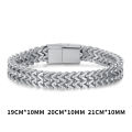 Fashion Men Cuban Bracelet Stainless Steel Women Bracelet on Hand for Couple Unisex Wrist Chain Jewelry Gift. 