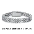 Fashion Men Cuban Bracelet Stainless Steel Women Bracelet on Hand for Couple Unisex Wrist Chain Jewelry Gift. 