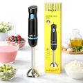 RAF R.3016 400W Stainless Steel Hand Blender Stick - 15000 RPM Electric Immersion Handheld Blender & Ice Crusher with 4 Durable Blades - Professional Multi-Purpose Stick Mixer for Milkshakes, Smoothies, Puree & Baby Food Prep. 